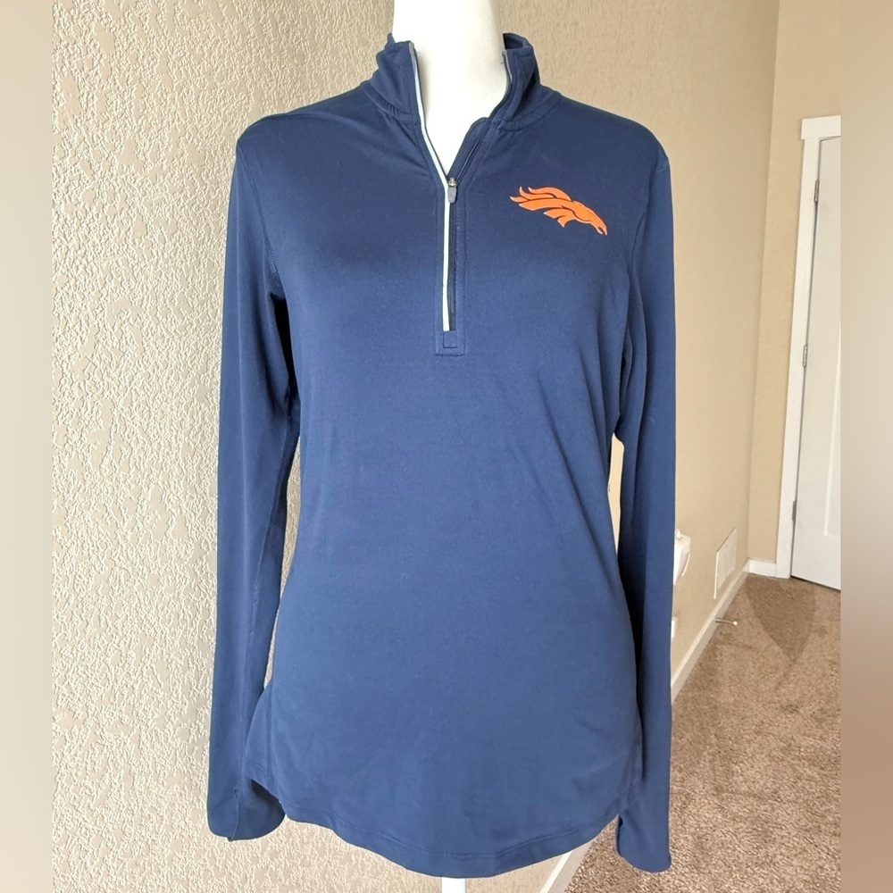 Nike NFL Denver Broncos Dri-FIT 1/4 Zip Pullover – Women’s Small